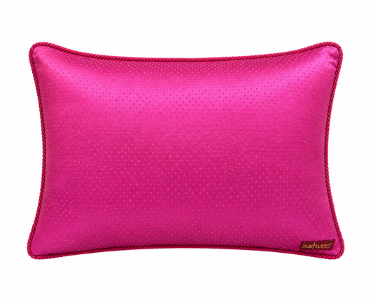 Blossom Sage Zari Jaali Cushion