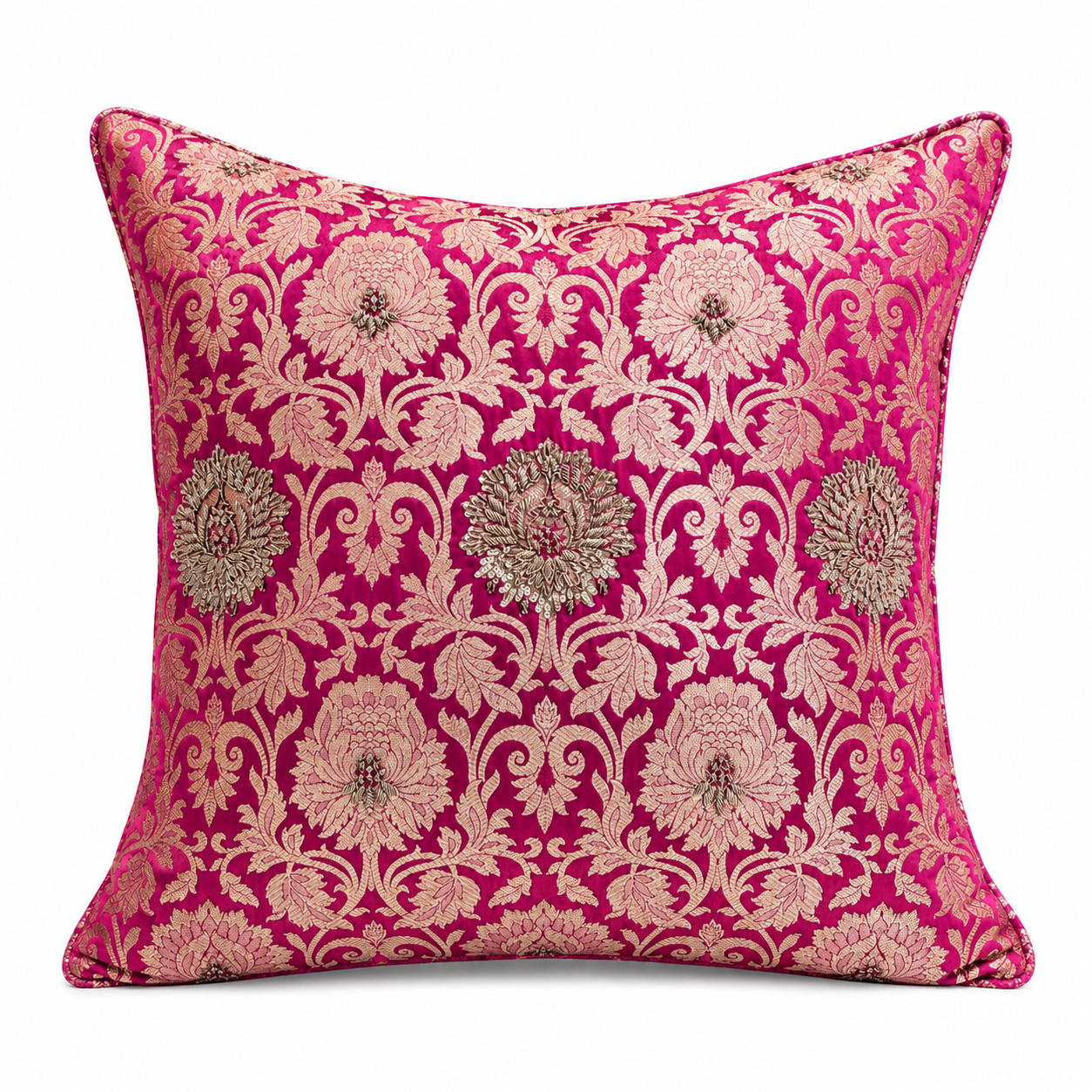 Bloom Zari Cushion